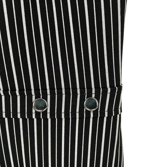 Banana Republic Women's Sheath Dress Size 6 Striped Black White S/S Work Career - Picture 16 of 16